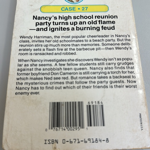 ⛱️2/$5⛱️Nancy Drew Files, Case 27, Most Likely to Die, paperback book - Picture 3 of 7